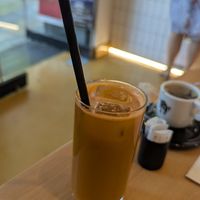 Creamy carrot juice at GNOU in Athens