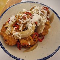 Frittierter Blumenkohl at GNOU in Athens