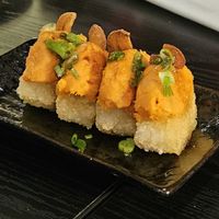 Garlic sweet potato crispy rice at Rice in Los Angeles