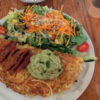 Vegan with avocado meal at Eckhaus in Frankfurt