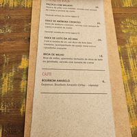 Cardápio at Cervejaria Raízes in Corrego Do Bom Jesus