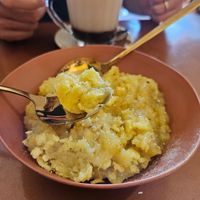 Virado de banana (opçao sem queijo) at DaLu Bistrô Café & Biblioteca in Cambui