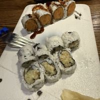 Sweet potato roll and eggplant tempura roll  at Sushi Masa  in Pensacola