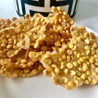 Split-pea fritters at Burma Road in Dubai