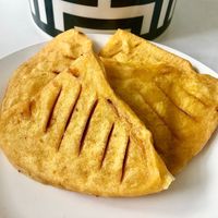 Fried Burmese tofu at Burma Road in Dubai