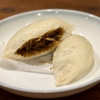 Steamed bun with mushroom stuffing   at New Start Vegetarian Food in Siem Reap