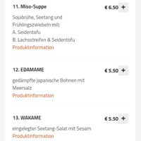 Vegane Vorspeisen. Es gibt auch einen veganen Papaya-Salat at Taste of Asia Germany in Chemnitz