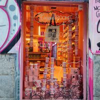 Window at Veggie Room in Madrid