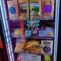 Freezer full of goodies at Veggie Room in Madrid