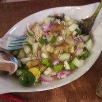 Ensalada eggplant at Yes Surf Siargao in Siargao