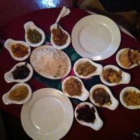 Rice and 10 curries at Lucky Fort in Galle