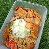 Noodles at Compassion Vegetarian Cuisine 慈悅素 in Central Singapore