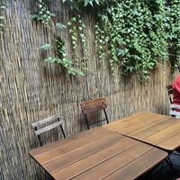 Quaint patio area  at Las Adelitas in Prague