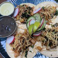 Potato tacos  at Las Adelitas in Prague