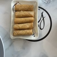 Five complimentary spring rolls for all of us - Vegan  at Royal Garden Milton in Milton