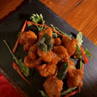 Vegan buffalo cauliflower wings  at Donna in Gianyar