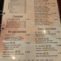 Menu at Monte Gastro Café in Villajoyosa