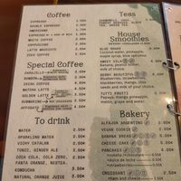 Menu at Monte Gastro Café in Villajoyosa