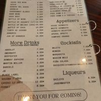 Menu at Monte Gastro Café in Villajoyosa