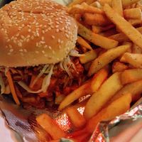 VCC 2025: vegan bbq sandwich at 3rd Shift Kitchen  in Springfield