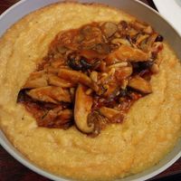 VCC 2024: mushroom polenta at 3rd Shift Kitchen  in Springfield