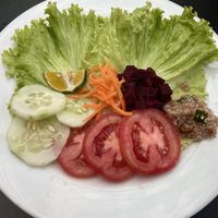Salada de acompanhamento dos pratos   at Mariá Restobar in Goncalves