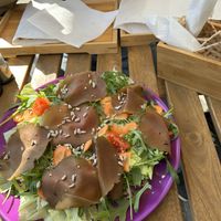 Insalatone con mopur e piada a parte ( possibile mettere come proteina anche mozzarella veg o tonno veg)   at Il Lokalino in Ravenna