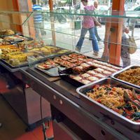 Buffet variety ... at Sofia - Maybe closed in Mendoza