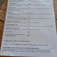 Gig Shed Cafe menu - May 2025 at Gig Shed Cafe in Isles Of Scilly