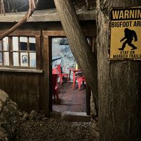 If you walk up the little steps they have outside:  at Bisbee Badassery  in Bisbee