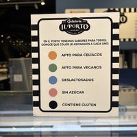 Colores para identificar la carta  at Il Porto in La Barra