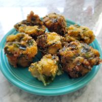 "Garlic Chives and rice flour cakes served with sweet soy dipping sauce" at Little Pig  in Portland