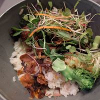 Crispy Eryngii donburi at Yama Asian Eatery  in Franschhoek