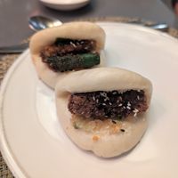 Crispy courgette bao (very good but tiny) at Yama Asian Eatery  in Franschhoek