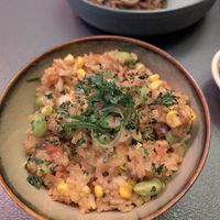 Fried rice (asked for tofu instead of an egg) at Yama Asian Eatery  in Franschhoek