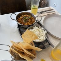 Chickpea curry  at Mesa Cultural in Vila Baleira