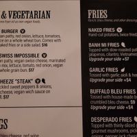 Veg Menu at Broderick Roadhouse in West Sacramento