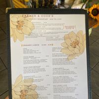 Menu - food  at Farmer and The Cook Cafe in Ojai