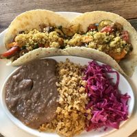 Veggie tacos  at Farmer and The Cook Cafe in Ojai