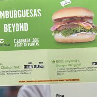 They have vegan burger  at SCL - Dominó - T1 in Santiago