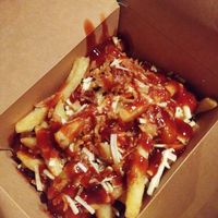 Vegan dirty fries at Boston Burger in Chippenham