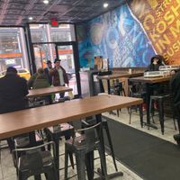 Inside seating at Kosher In Midtown in New York City