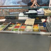 Veggies for custom-made salads, bowls, etc.  at Kosher In Midtown in New York City