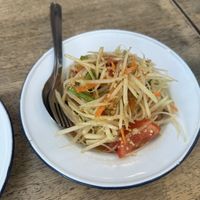 vegan papaya saladd  at Pun Te Phuket Food Centre - Local And Street Food Market -ศูนย์อาหารปุ๊นเต๋ภูเก็ต in Phuket
