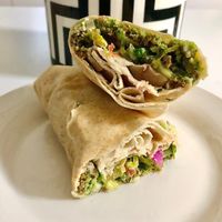 Falafel sandwich  at Falafel Alaseel in Dubai