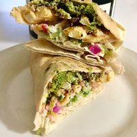 Mixed fries sandwich  at Falafel Alaseel in Dubai