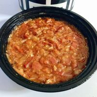 Galayeh tomato  at Falafel Alaseel in Dubai