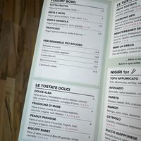 Menu  at Mimì  in Lissone