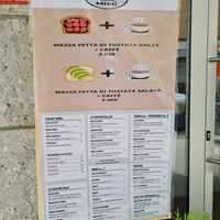 Menu at Mimì  in Lissone