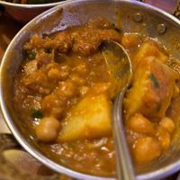 Aloo Choley - similar to chana masala but with chick peas at Royal Zaika  in Front Royal